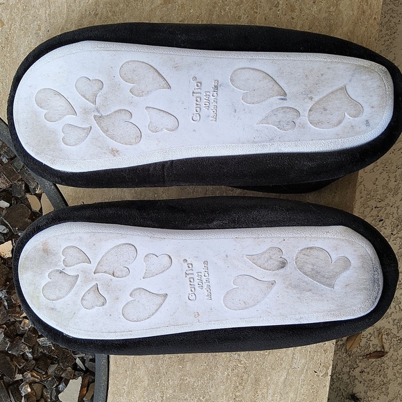 Gara Tia Black Cat Slippers with Ears and Whiskers Size 40/41 Or 9/10 - Picture 8 of 9